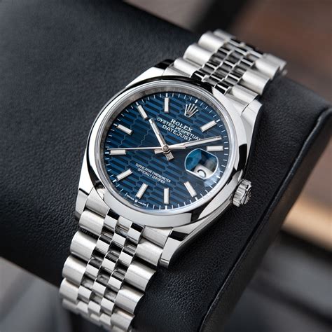 rolex datejust ii blue dial|Rolex Datejust blue motif.